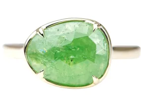 2.68ct Rose Cut Tsavorite Stacking Ring 9K Yellow Gold R6269