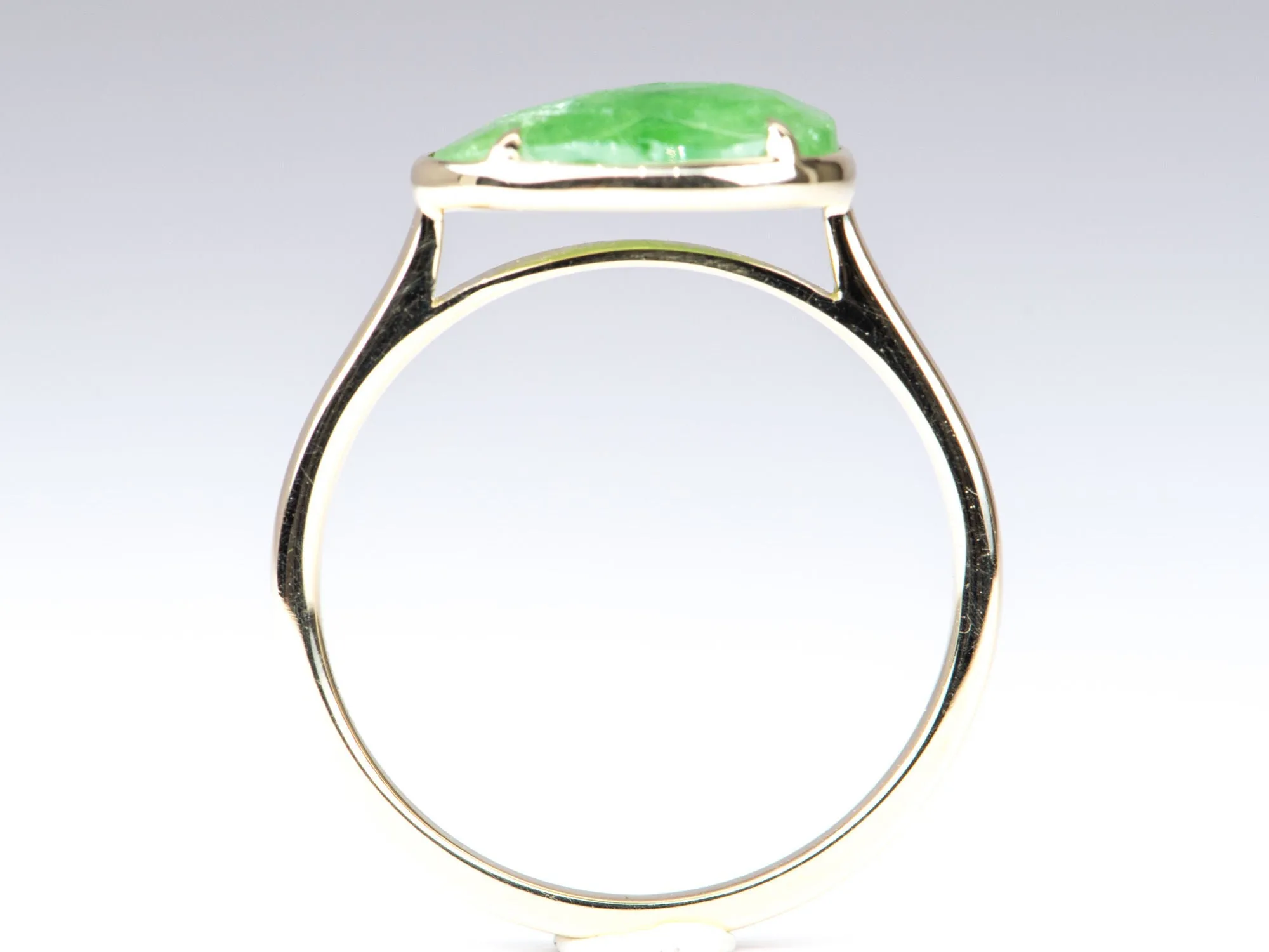 2.68ct Rose Cut Tsavorite Stacking Ring 9K Yellow Gold R6269