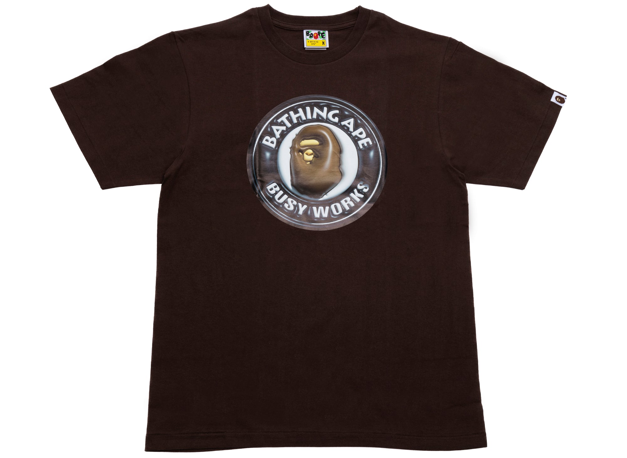 A Bathing Ape 3D Busy Works Tee in Brown xld