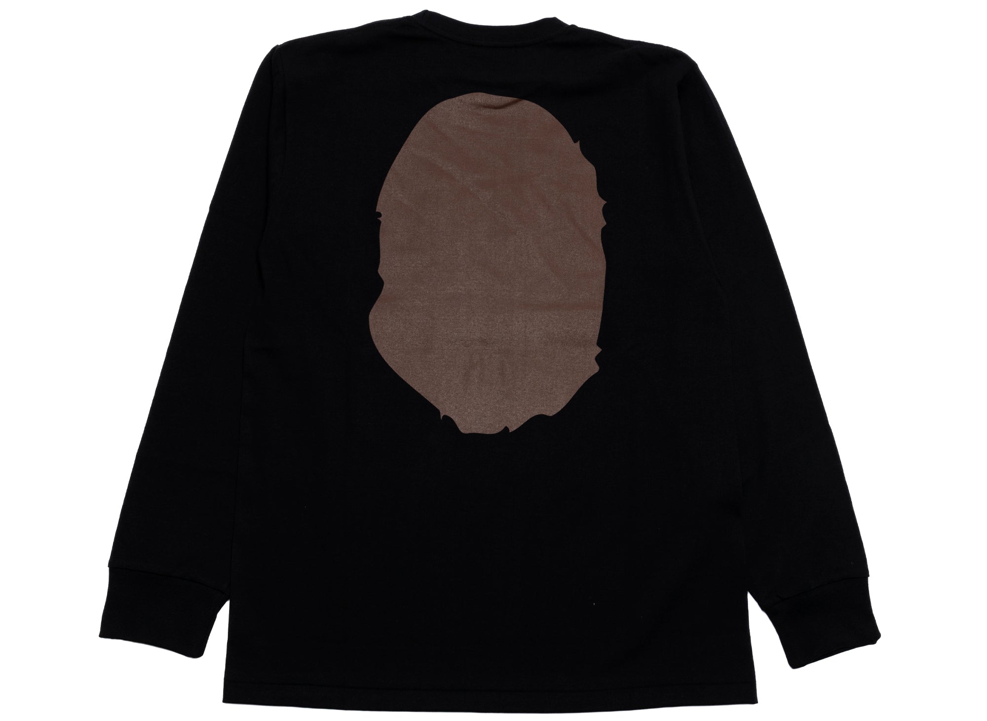 A Bathing Ape Big Ape Head L/S Tee in Black xld