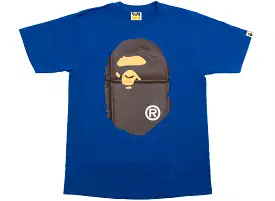 A Bathing Ape Big Ape Head Tee in Blue