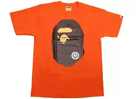 A Bathing Ape Big Ape Head Tee in Orange