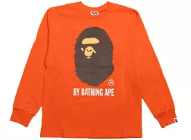 A Bathing Ape by Bathing Ape L/S Tee in Orange