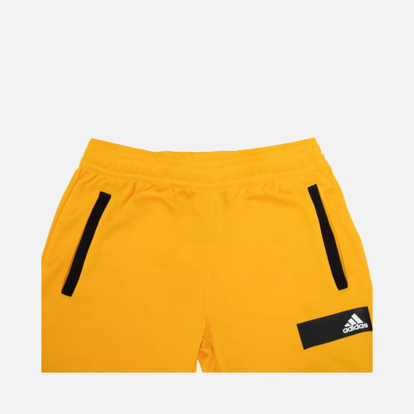 Adidas Color Block Kids Girl Shorts - Semi Solar Gold