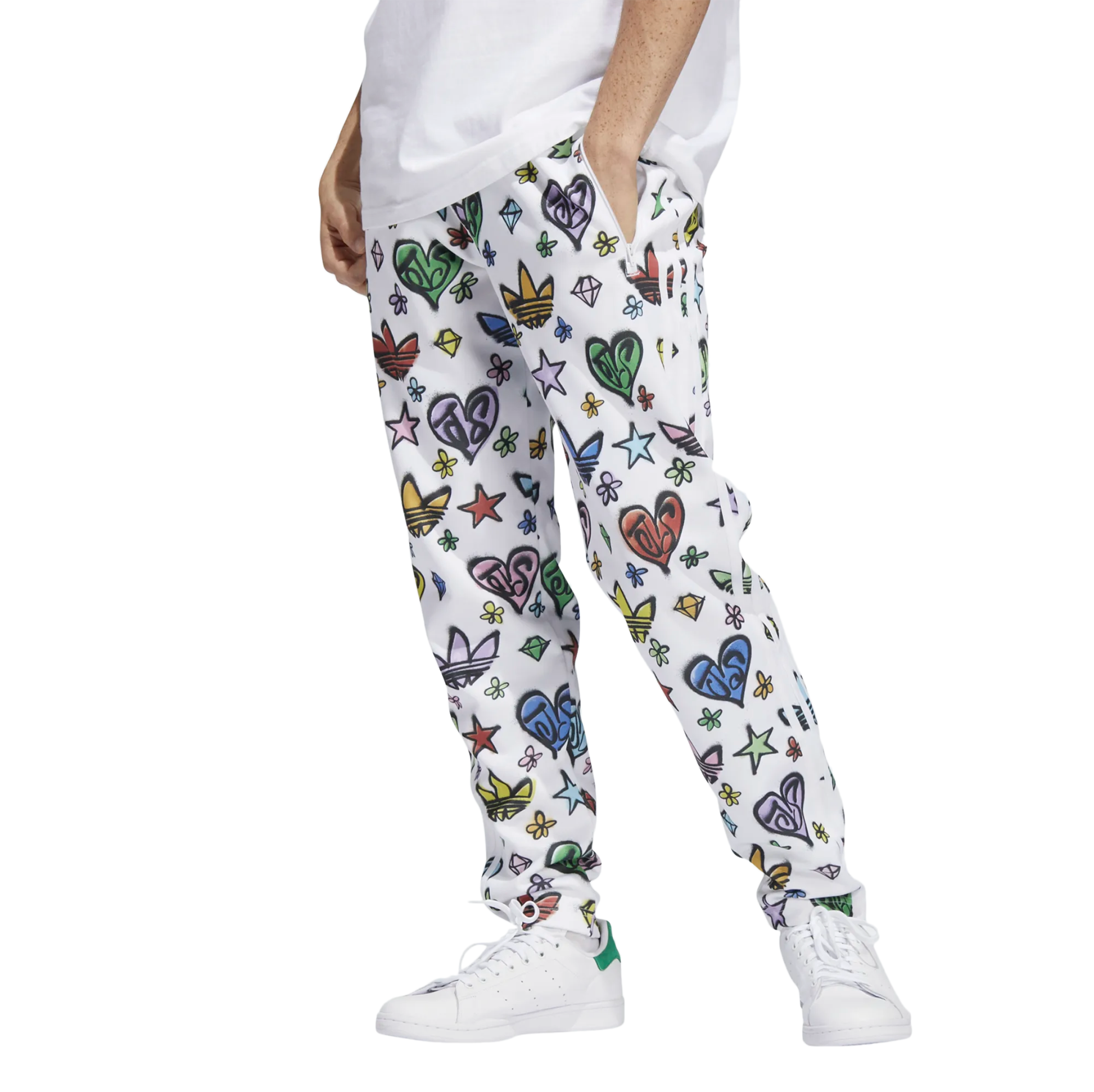 adidas x Jeremy Scott Monogram Fire Trackpant White HL6472