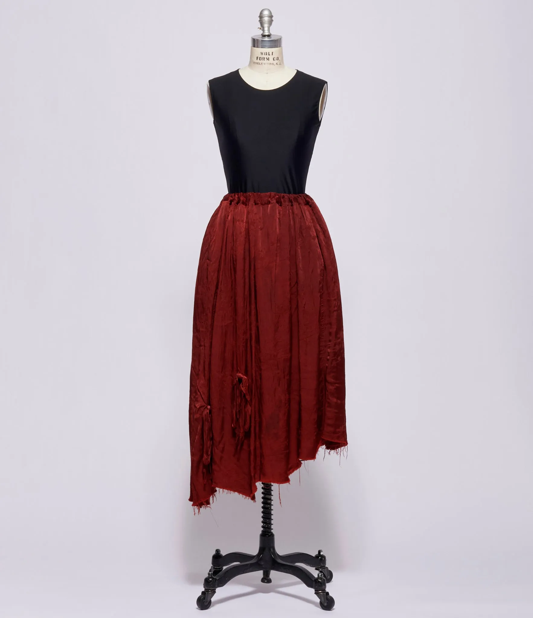 Aleksandr Manamis Bordeaux Skirt