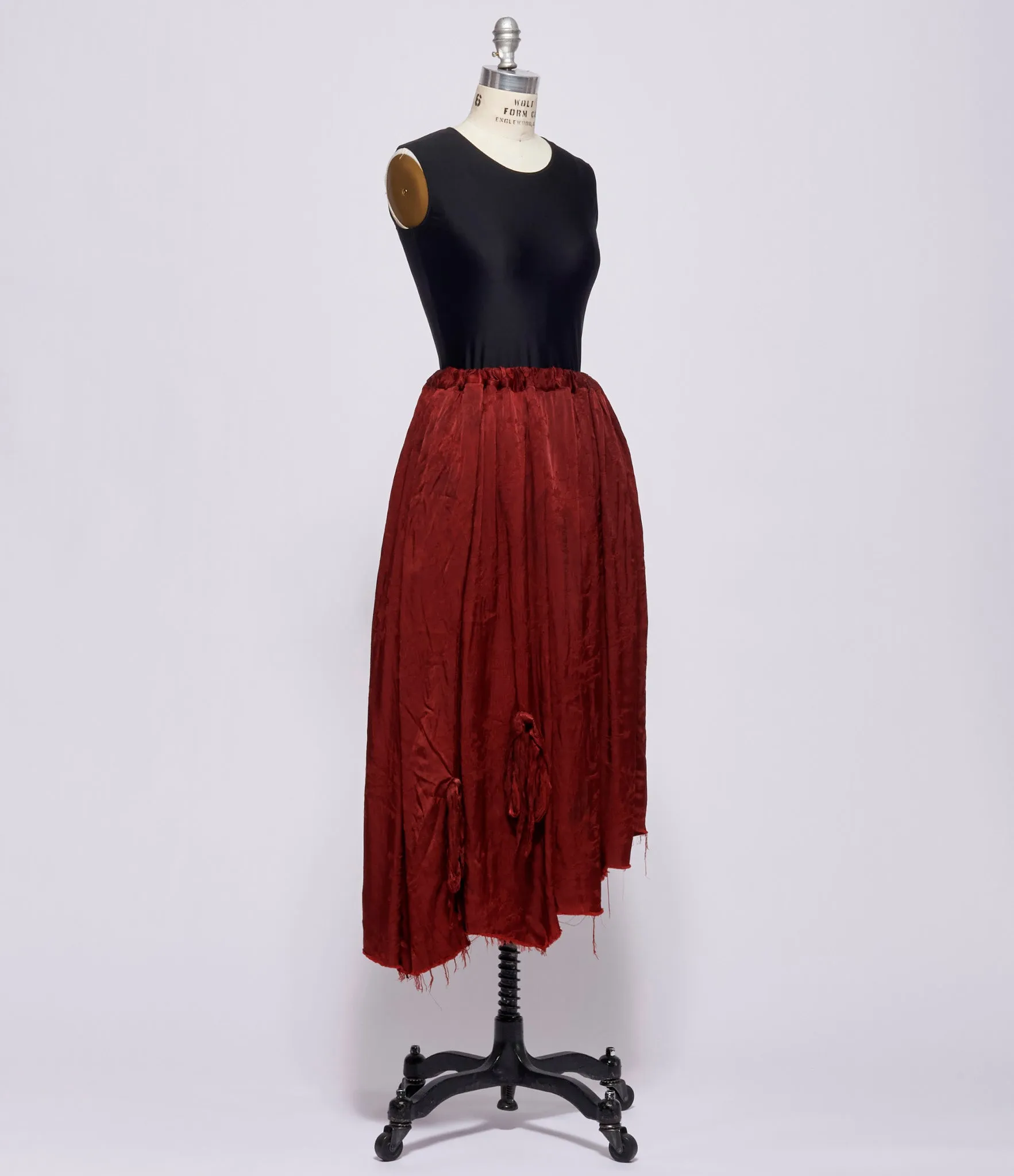 Aleksandr Manamis Bordeaux Skirt