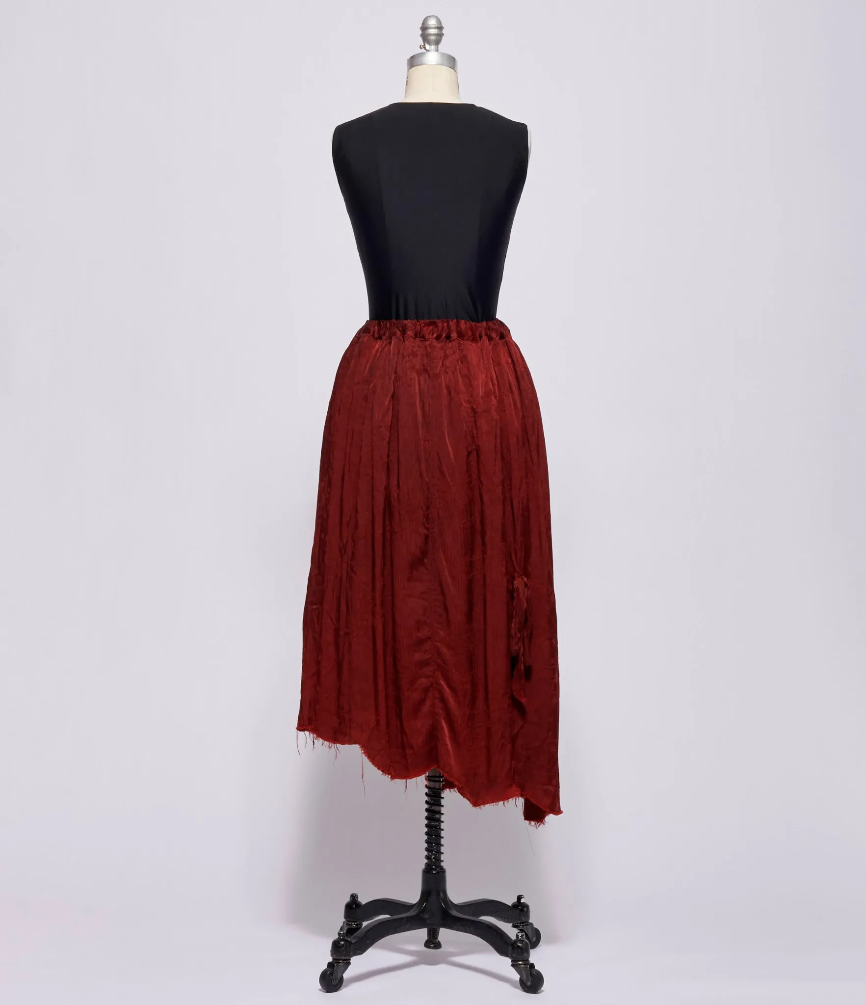 Aleksandr Manamis Bordeaux Skirt