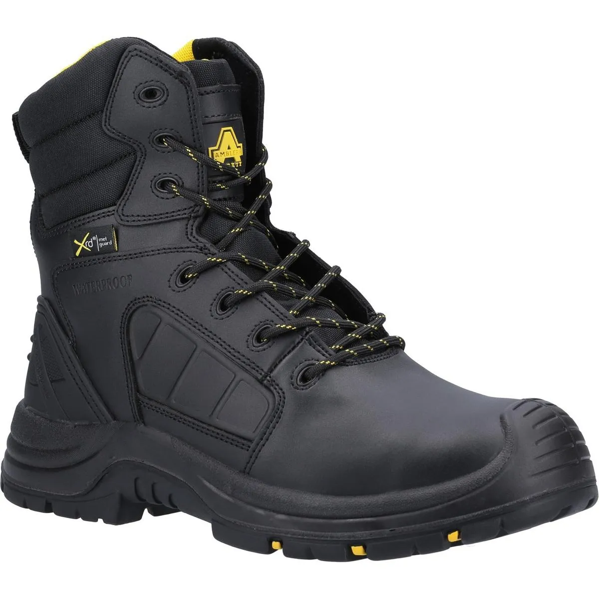 Amblers Safety AS350C Berwyn Hi-Leg Waterproof Metal Free Metatarsal Safety Boot Black