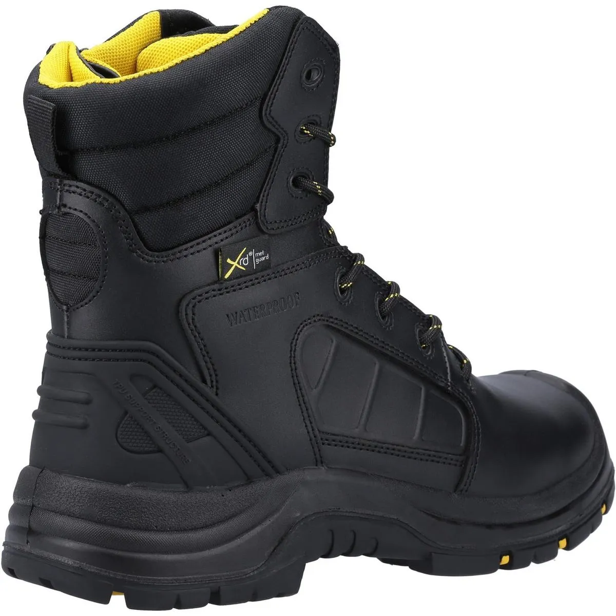 Amblers Safety AS350C Berwyn Hi-Leg Waterproof Metal Free Metatarsal Safety Boot Black