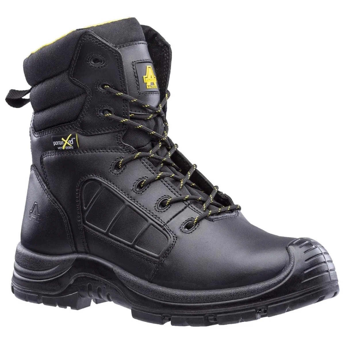 Amblers Safety AS350C Berwyn Hi-Leg Waterproof Metal Free Metatarsal Safety Boot Black