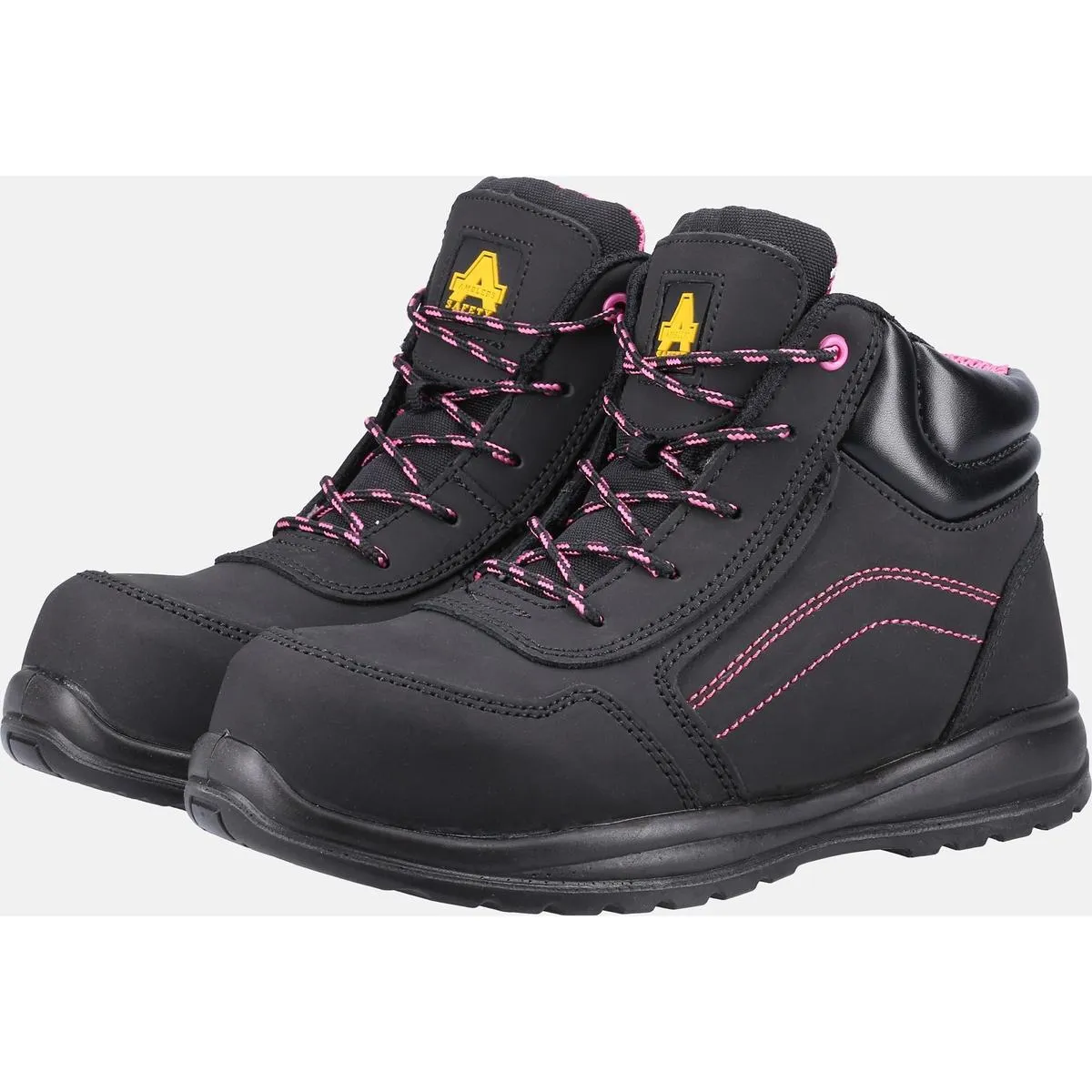 Amblers Safety AS601 Lydia Composite Safety Boot With Side Zip Black