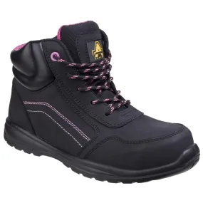 Amblers Safety AS601 Lydia Composite Safety Boot With Side Zip Black