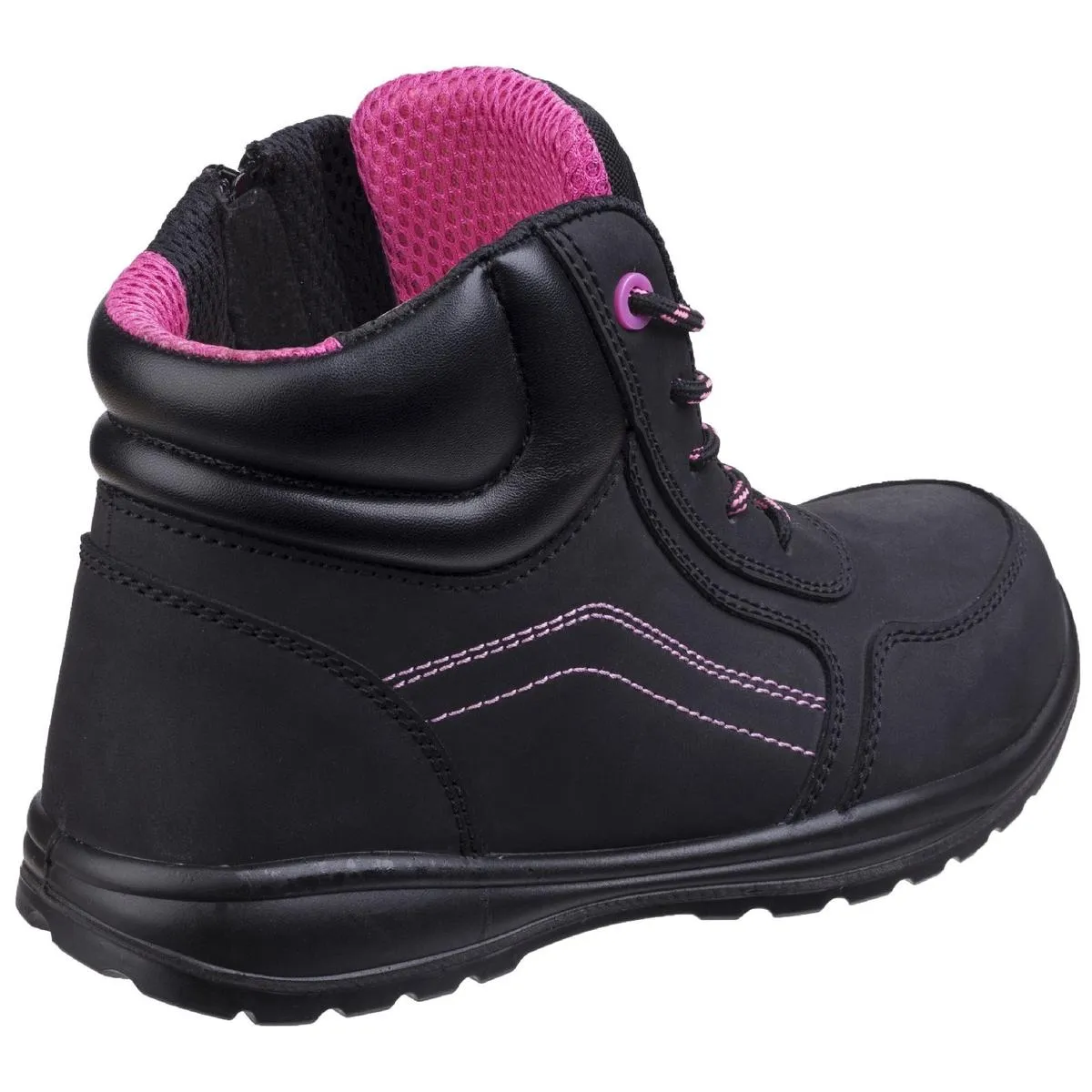 Amblers Safety AS601 Lydia Composite Safety Boot With Side Zip Black