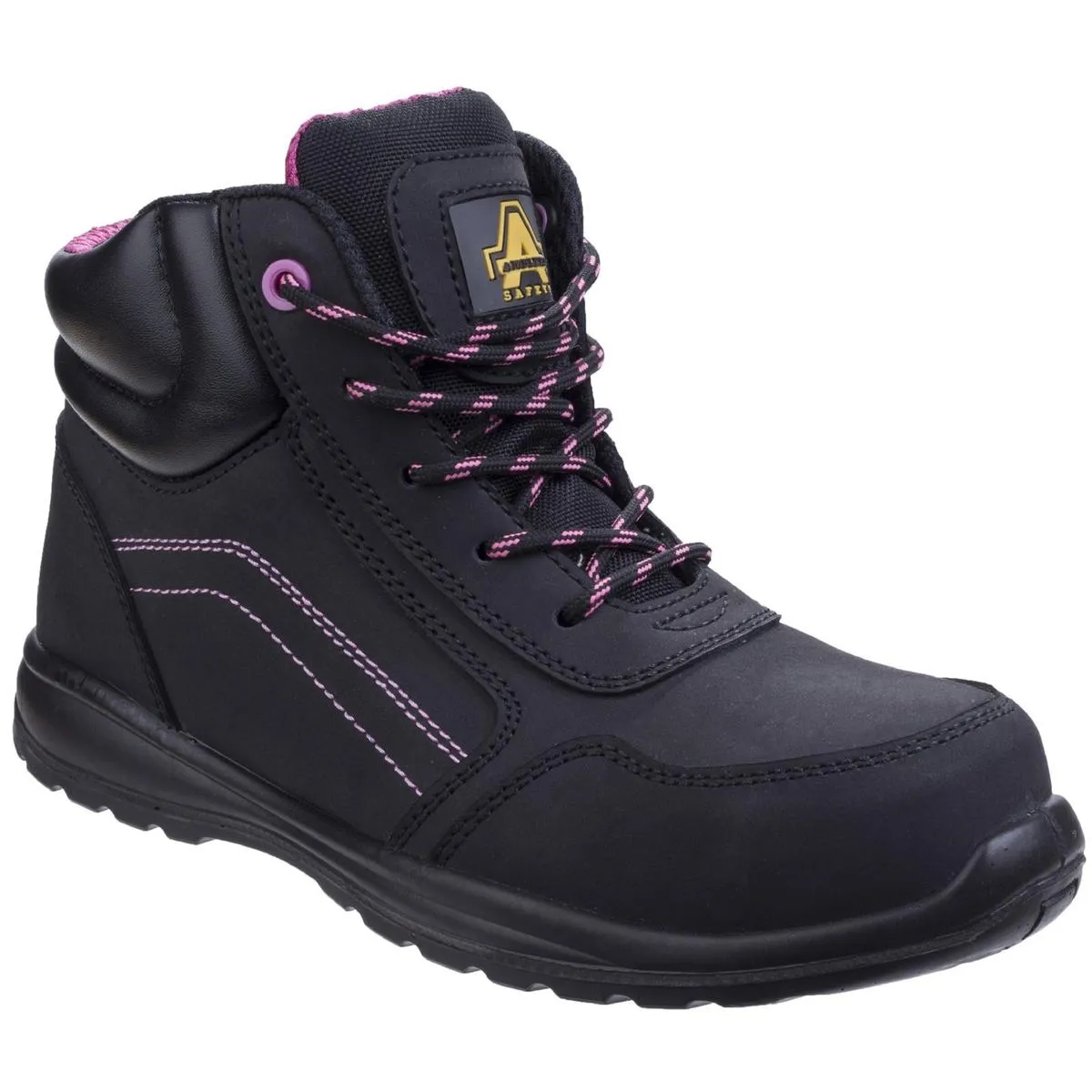 Amblers Safety AS601 Lydia Composite Safety Boot With Side Zip Black