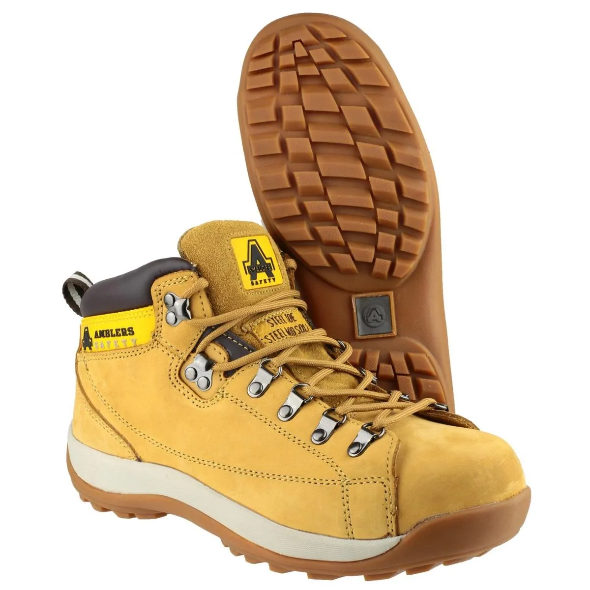 Amblers Safety FS122 Hardwearing Lace up Safety Boot Honey