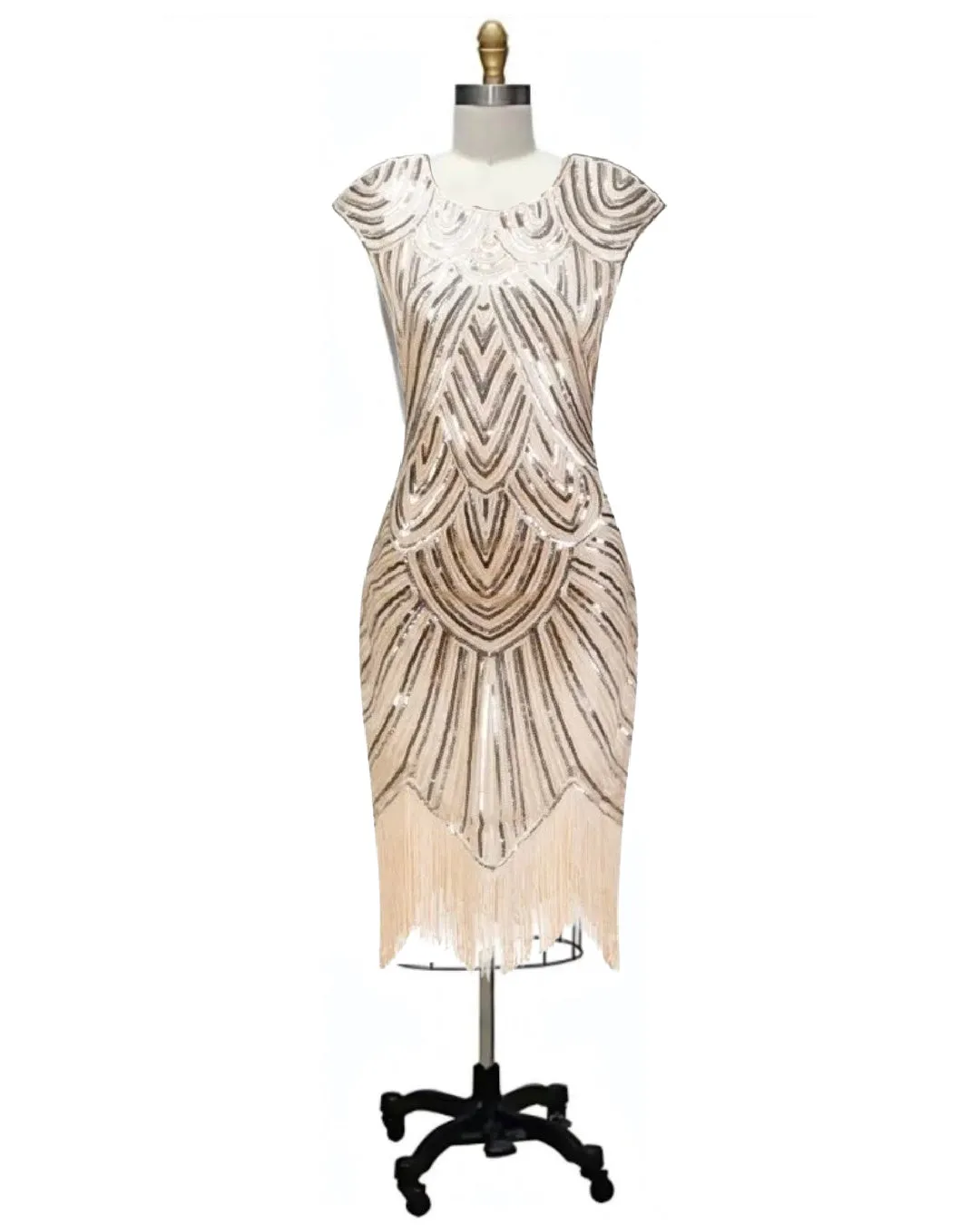 Bessie- the Fringed Flapper Style Sequined Dress 9 Colors