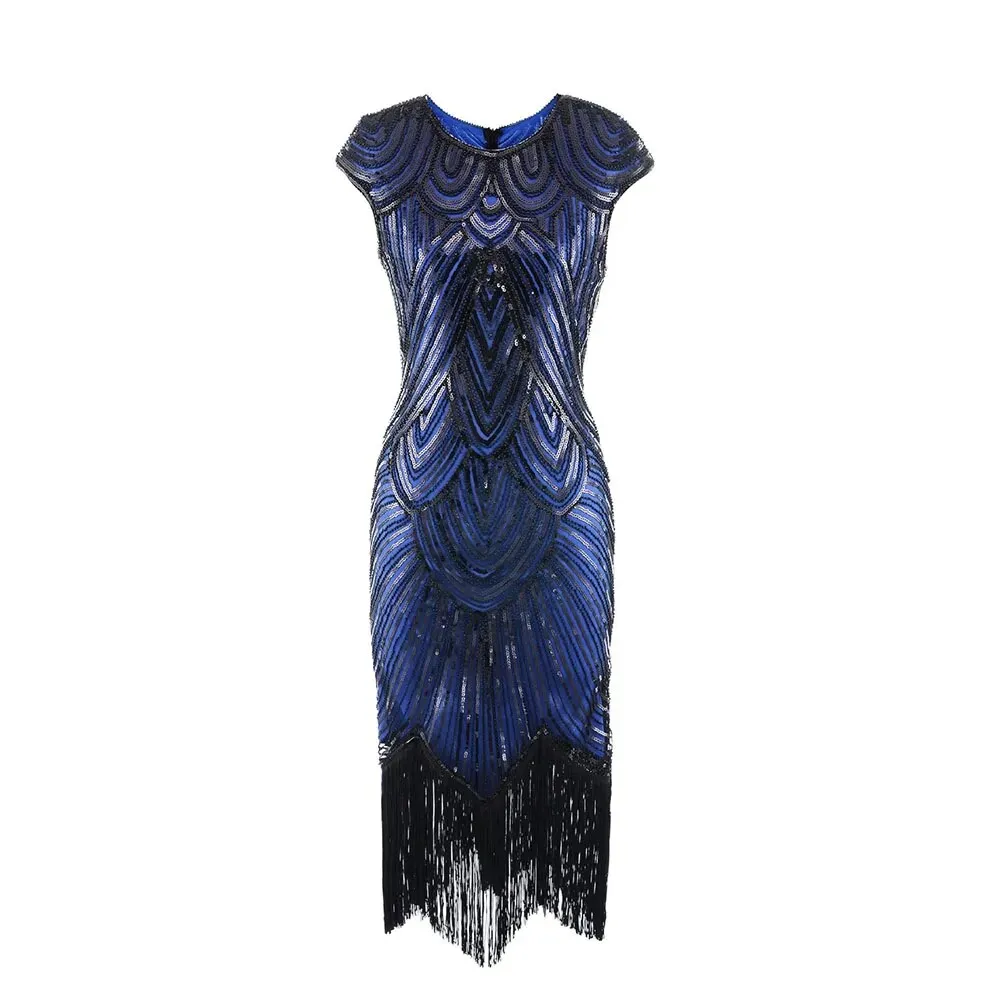 Bessie- the Fringed Flapper Style Sequined Dress 9 Colors