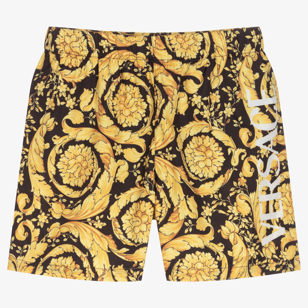 Black & Gold Swim Shorts