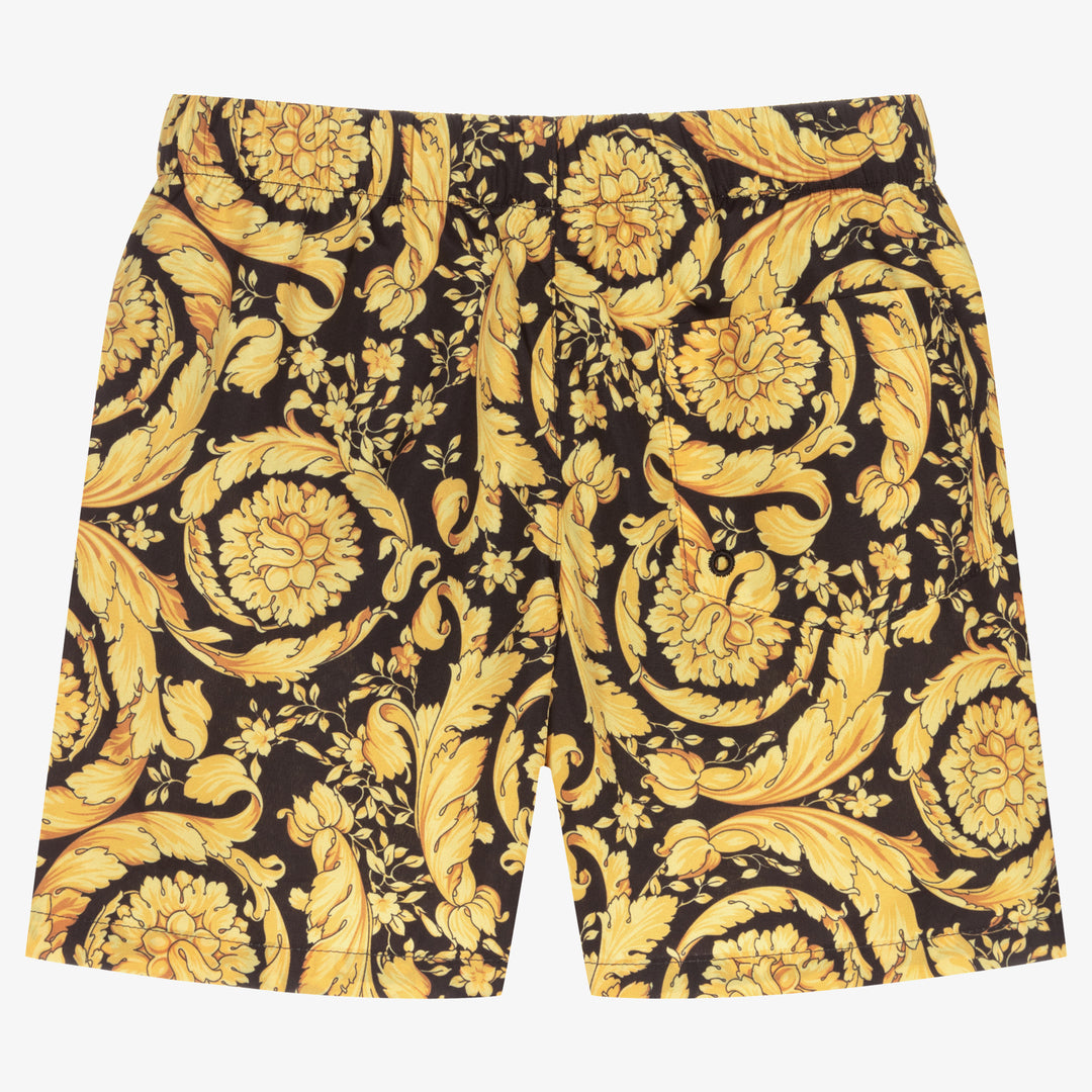 Black & Gold Swim Shorts