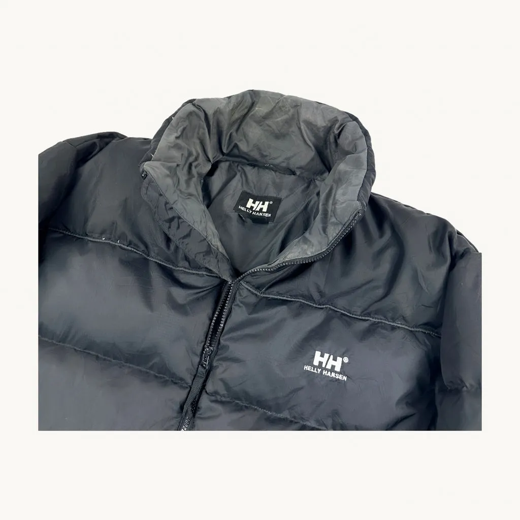 Black 90s Helly Hansen Puffer Jacket Coat (L)