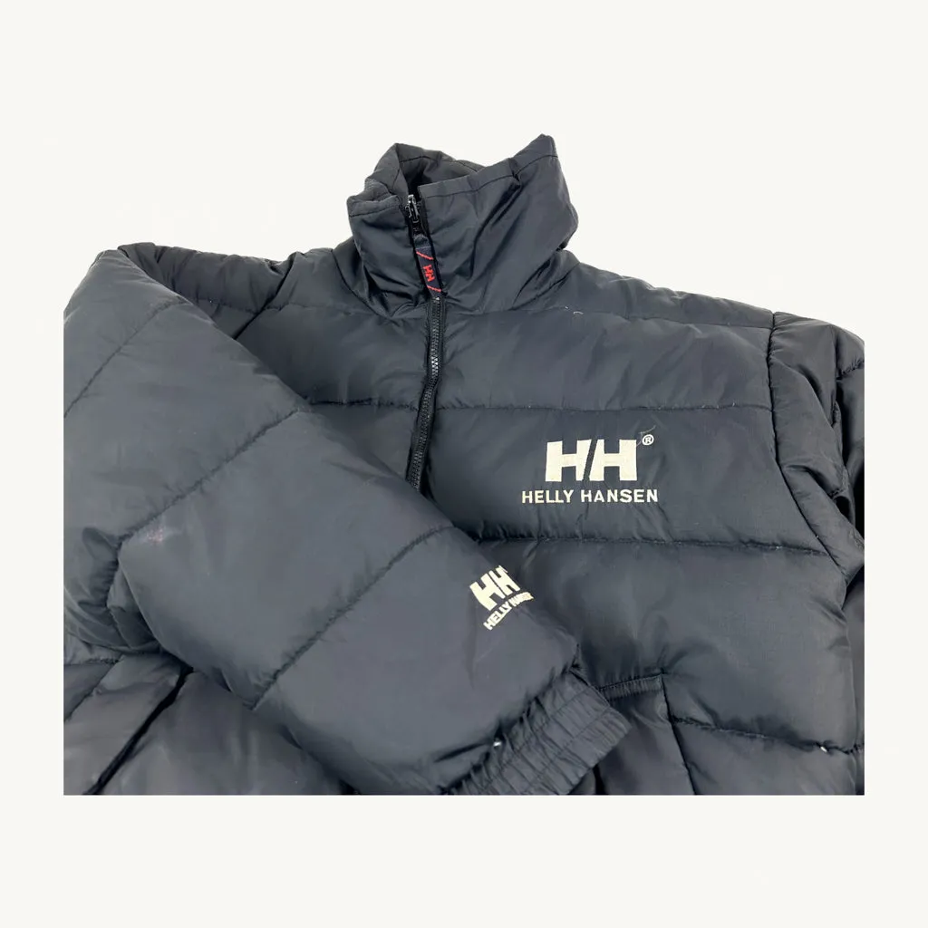 Black 90s Helly Hansen Reversible Puffer Jacket Coat (M)