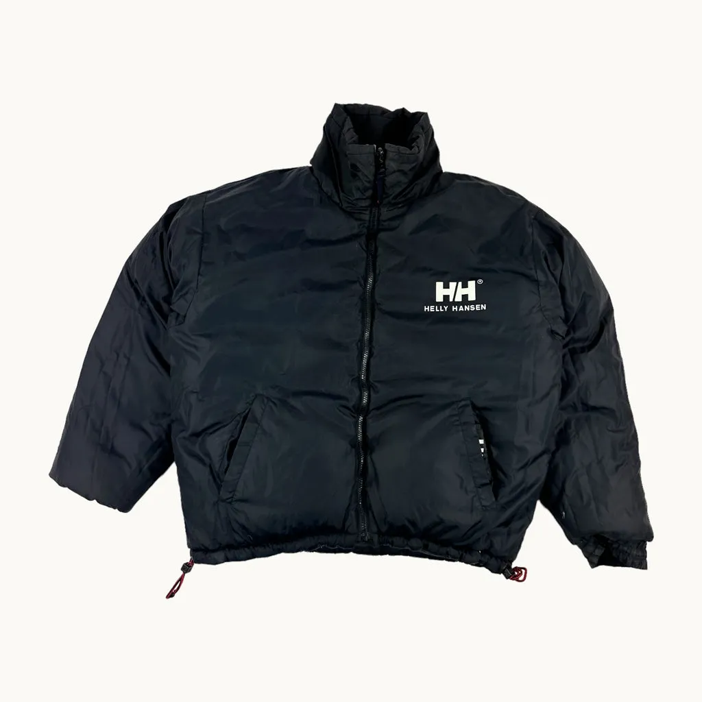 Black 90s Helly Hansen Reversible Puffer Jacket Coat (M)