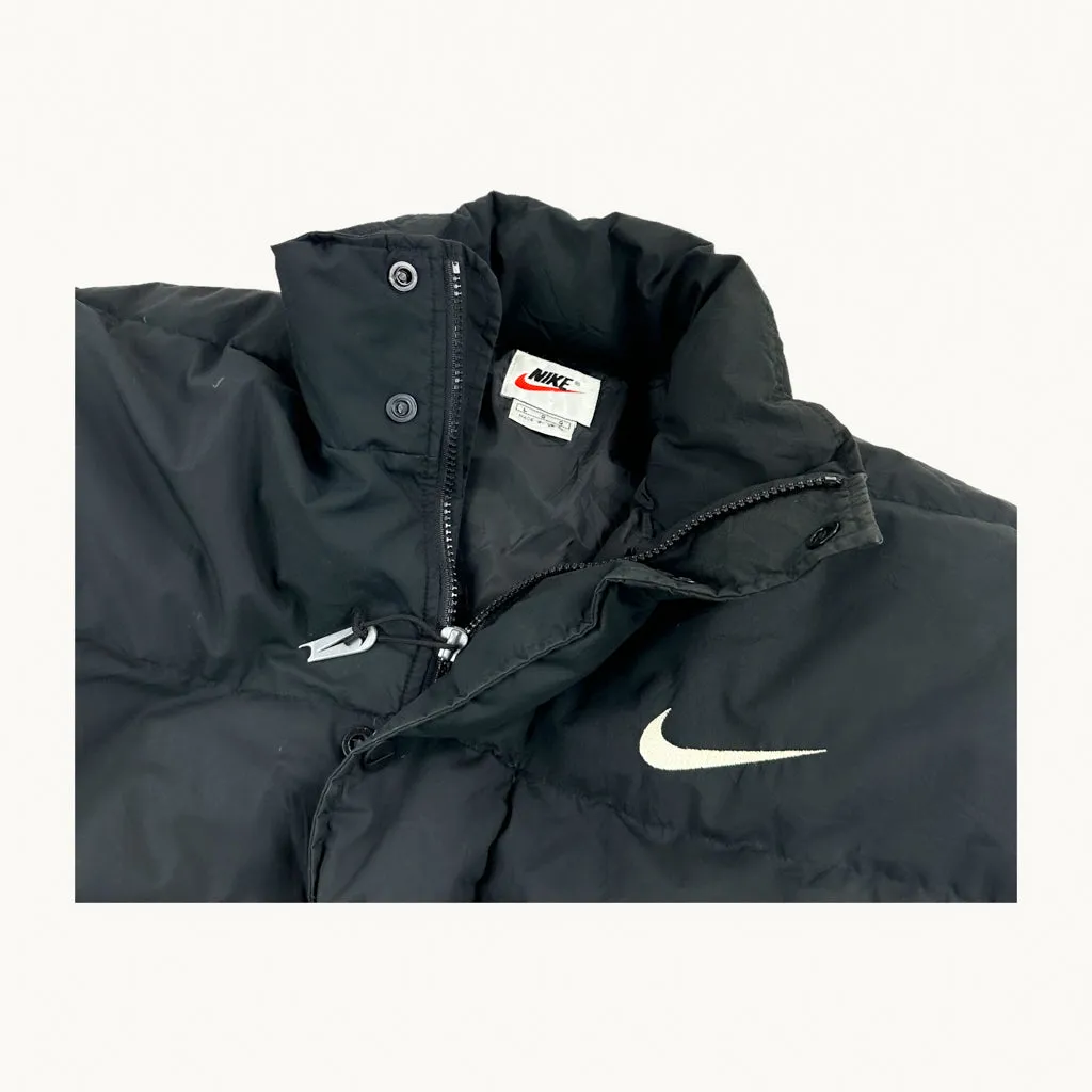 Black 90s NIKE Puffer Jacket Coat (L)