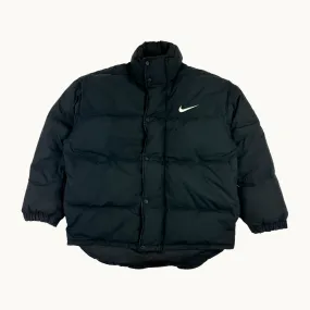 Black 90s NIKE Puffer Jacket Coat (L)