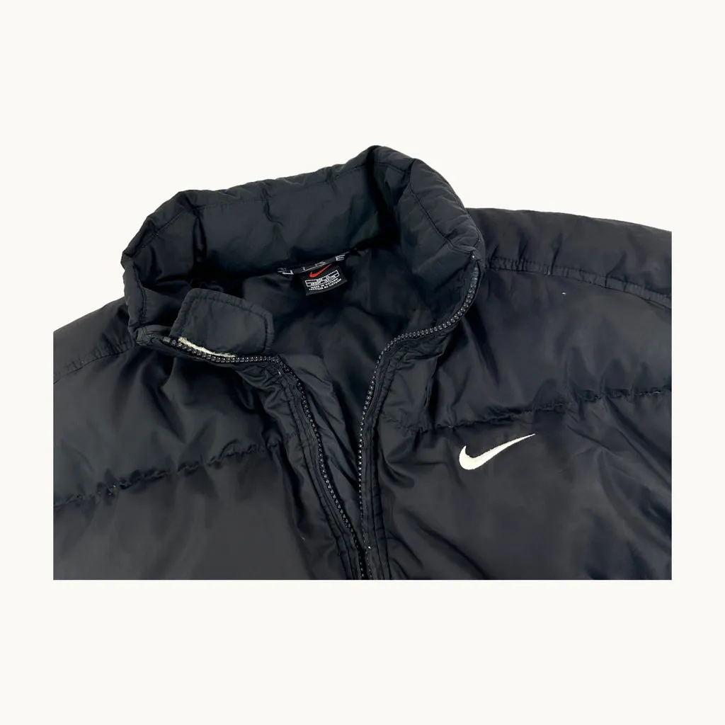 Black 90s NIKE Puffer Jacket Coat (M)