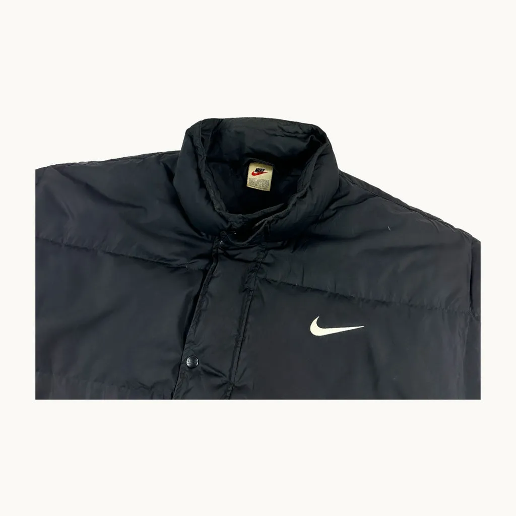 Black 90s NIKE Puffer Jacket Coat (XL)