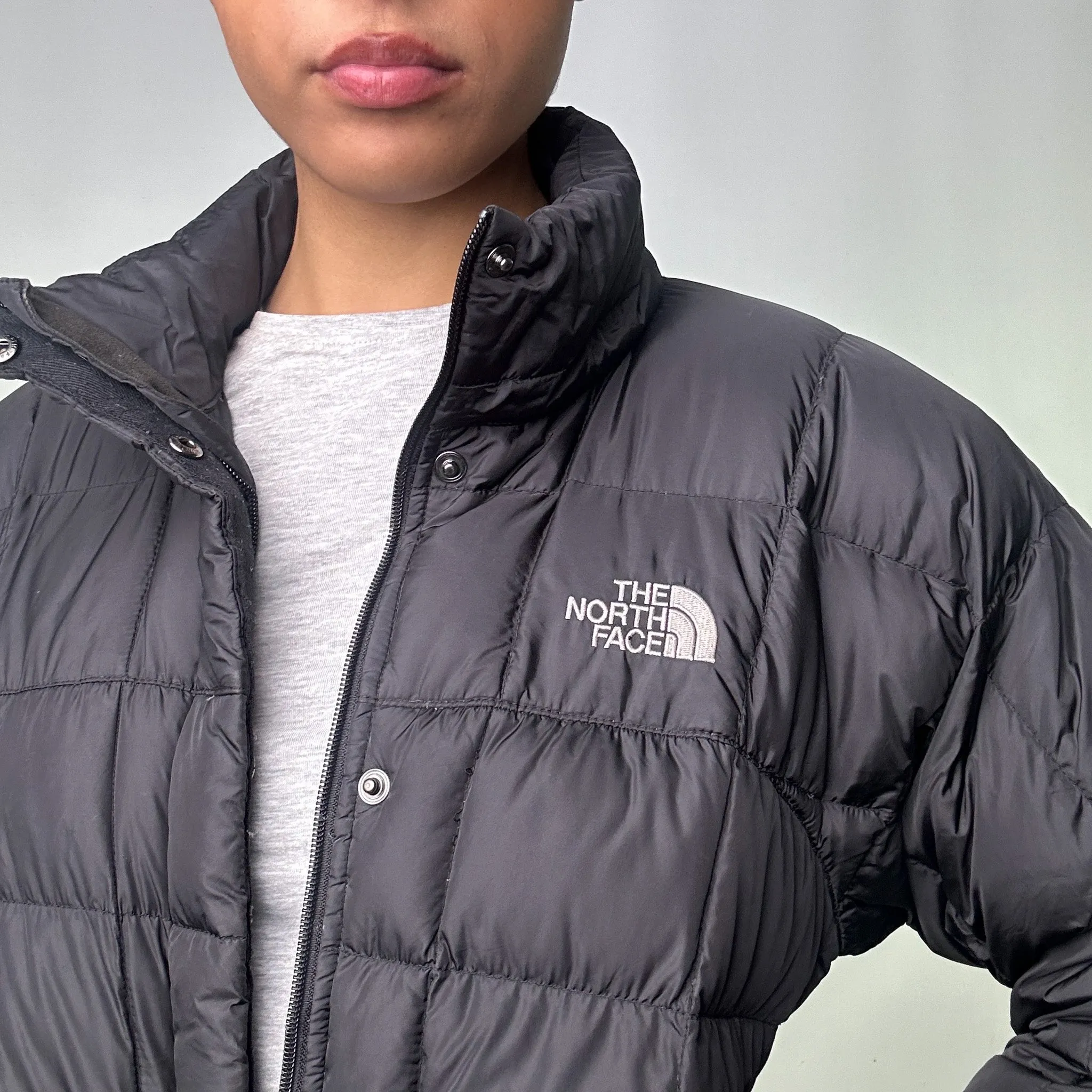 Black 90s The North Face 600 Series Puffer Jacket Coat (M)