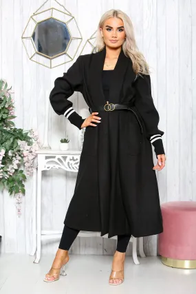 Black Edge to Edge coat