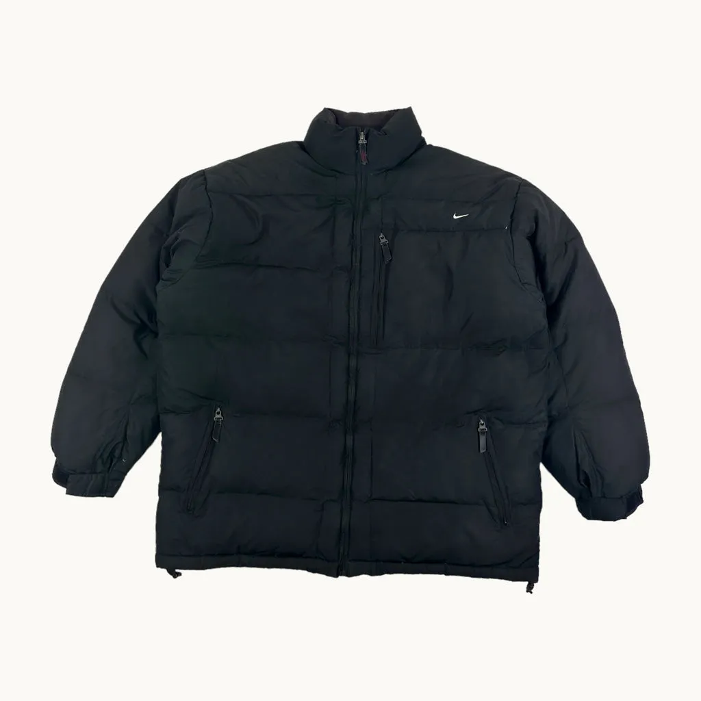 Black y2ks NIKE Puffer Jacket Coat (L)