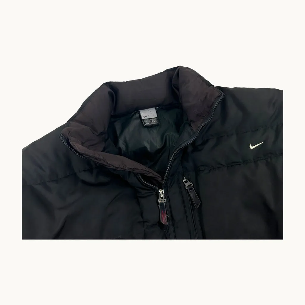 Black y2ks NIKE Puffer Jacket Coat (L)