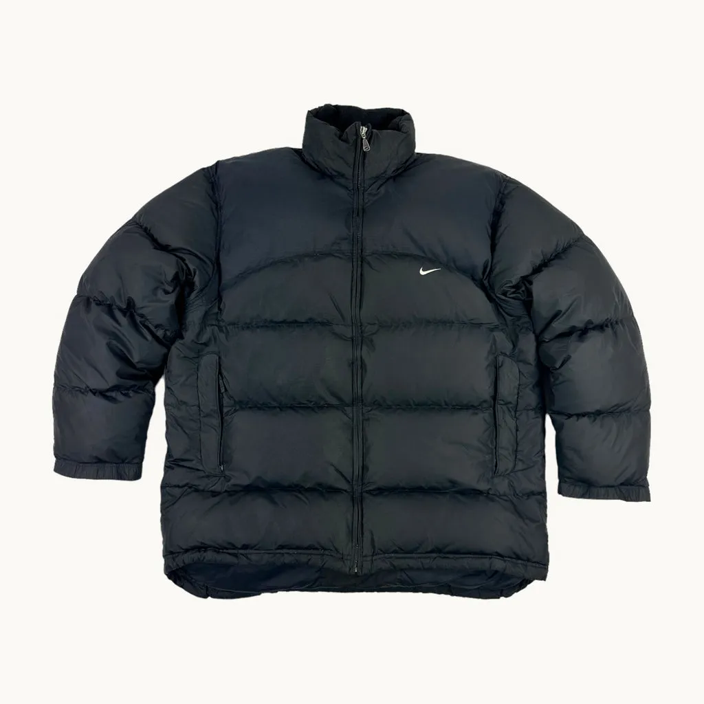 Black y2ks NIKE Puffer Jacket Coat (XL)