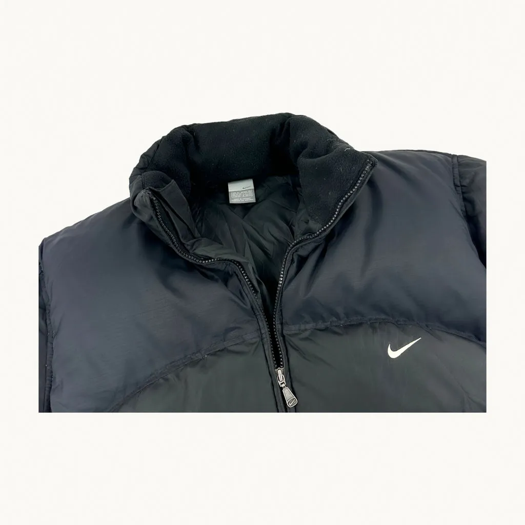 Black y2ks NIKE Puffer Jacket Coat (XL)