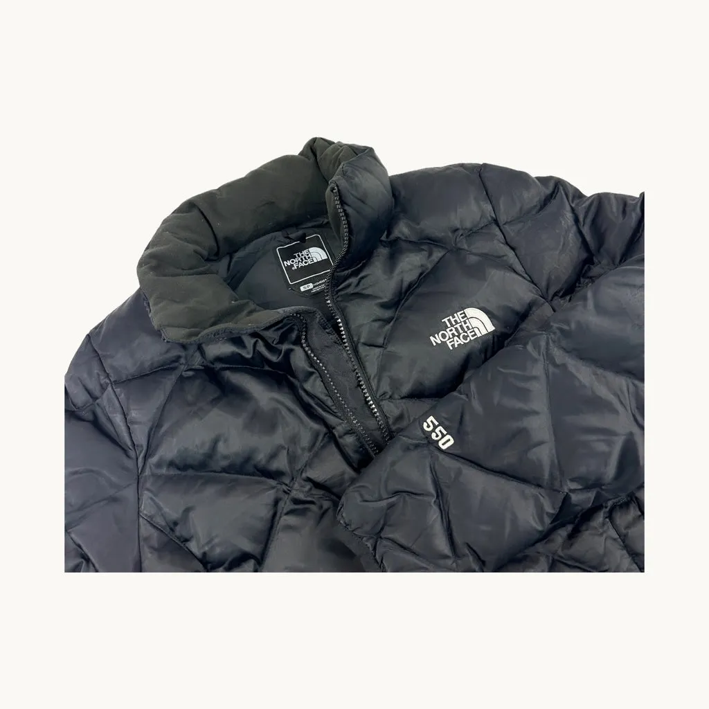 Black y2ks The North Face 550 Series Puffer Jacket Coat (S)