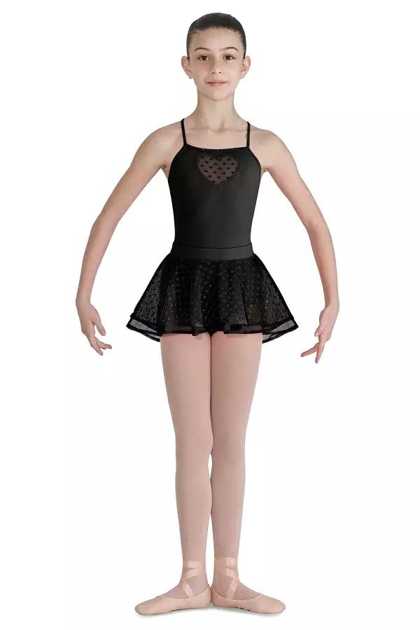 Bloch Child Heart Mesh Skirt - CR7921