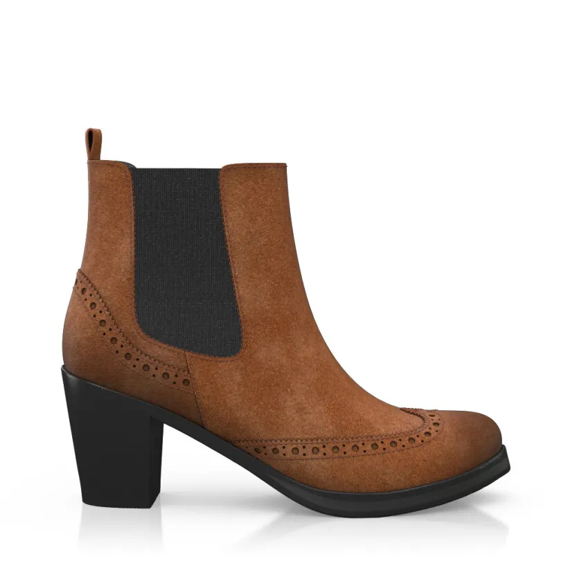 Block Heel Ankle Boots 25927