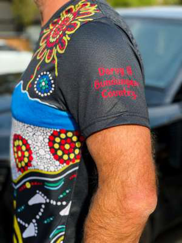 Blue Mountains Running Co Mens Indigenous Tee