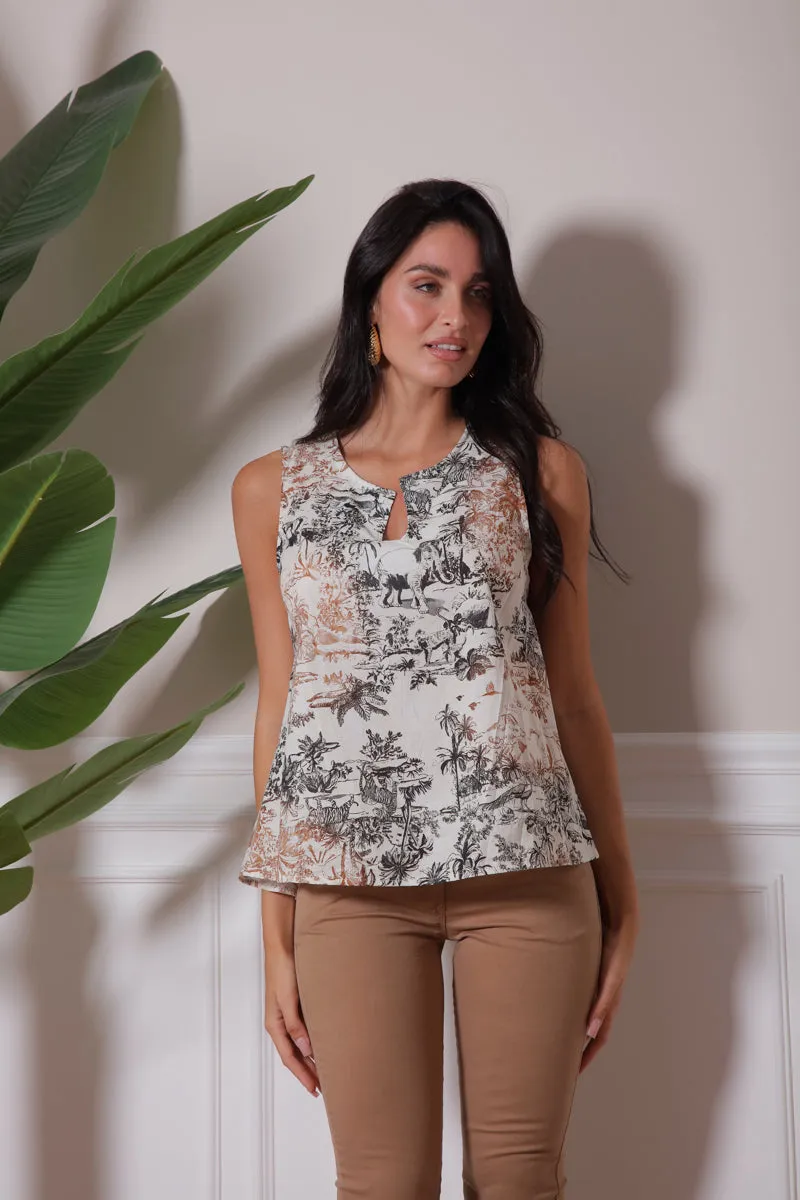 Blusa Fantasia Safari