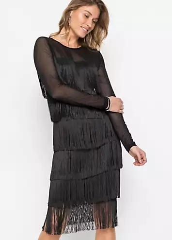 bonprix Fringed Party Dress | Kaleidoscope