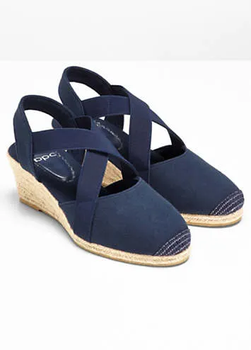 bonprix Strappy Espadrille Wedges | Grattan