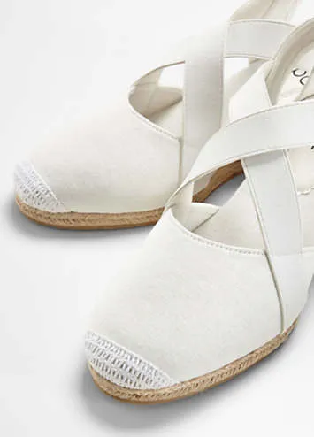 bonprix Strappy Espadrille Wedges | Grattan