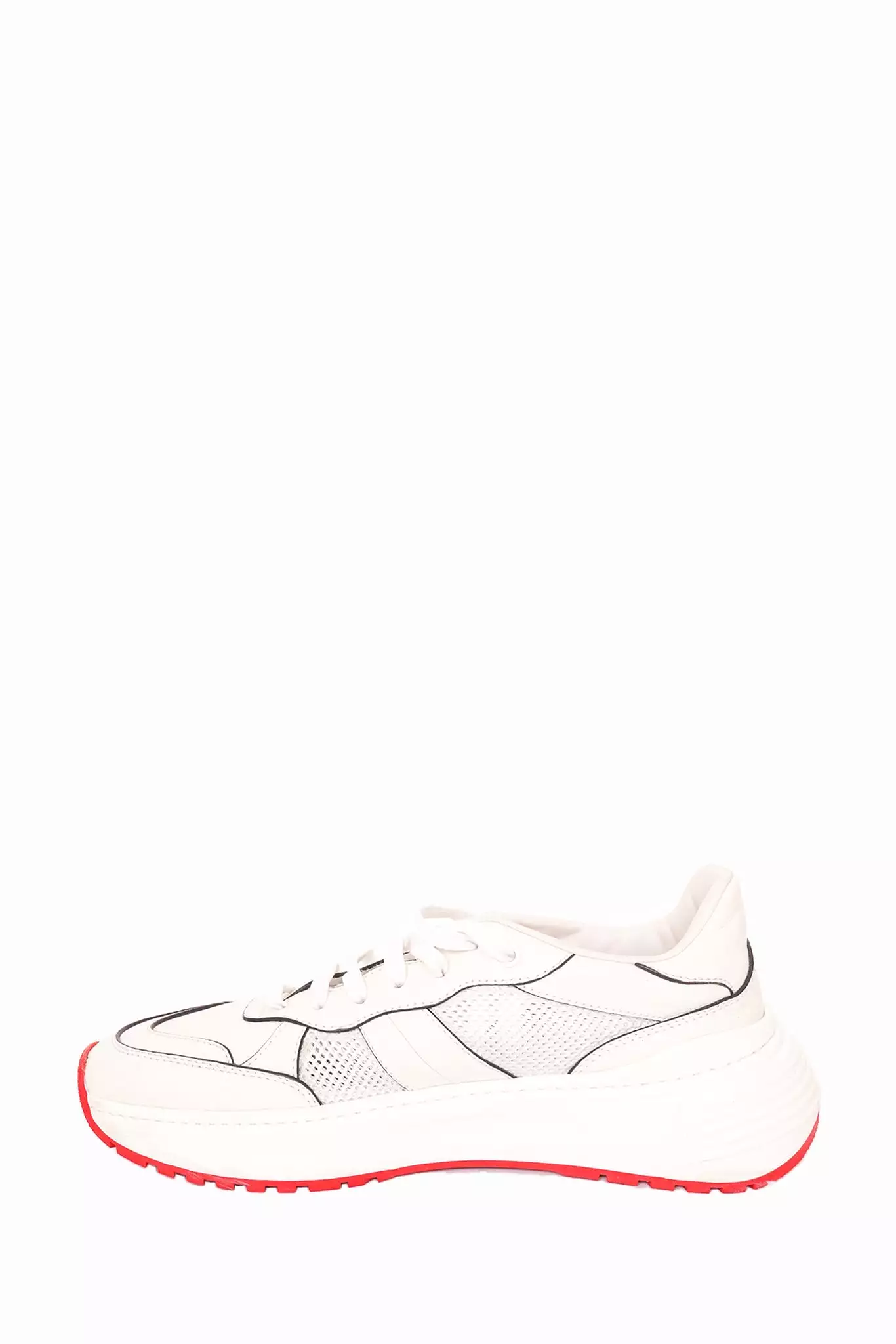 Bottega Veneta White Leather Speedster Sneaker Size 42.5