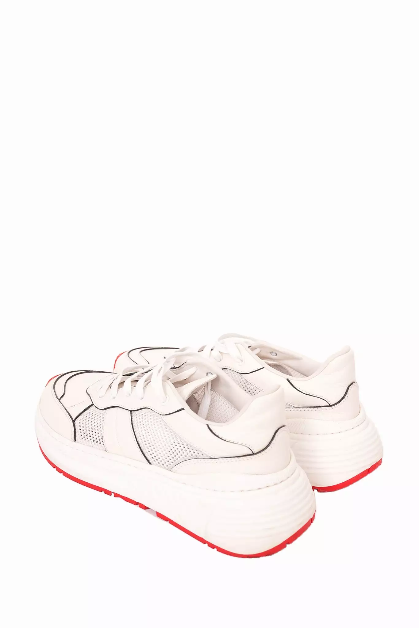 Bottega Veneta White Leather Speedster Sneaker Size 42.5