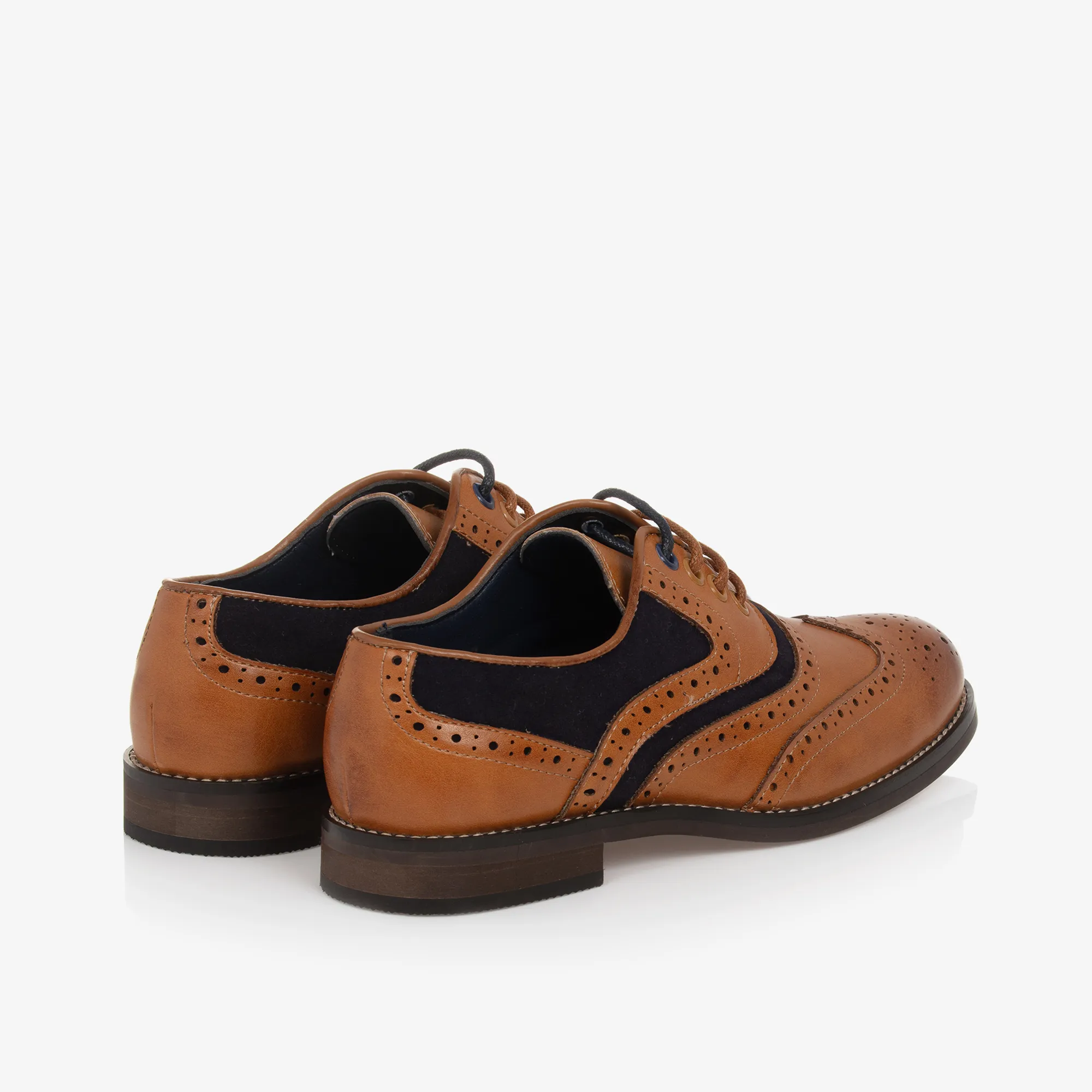 Boys Brown Lace-Up Brogues