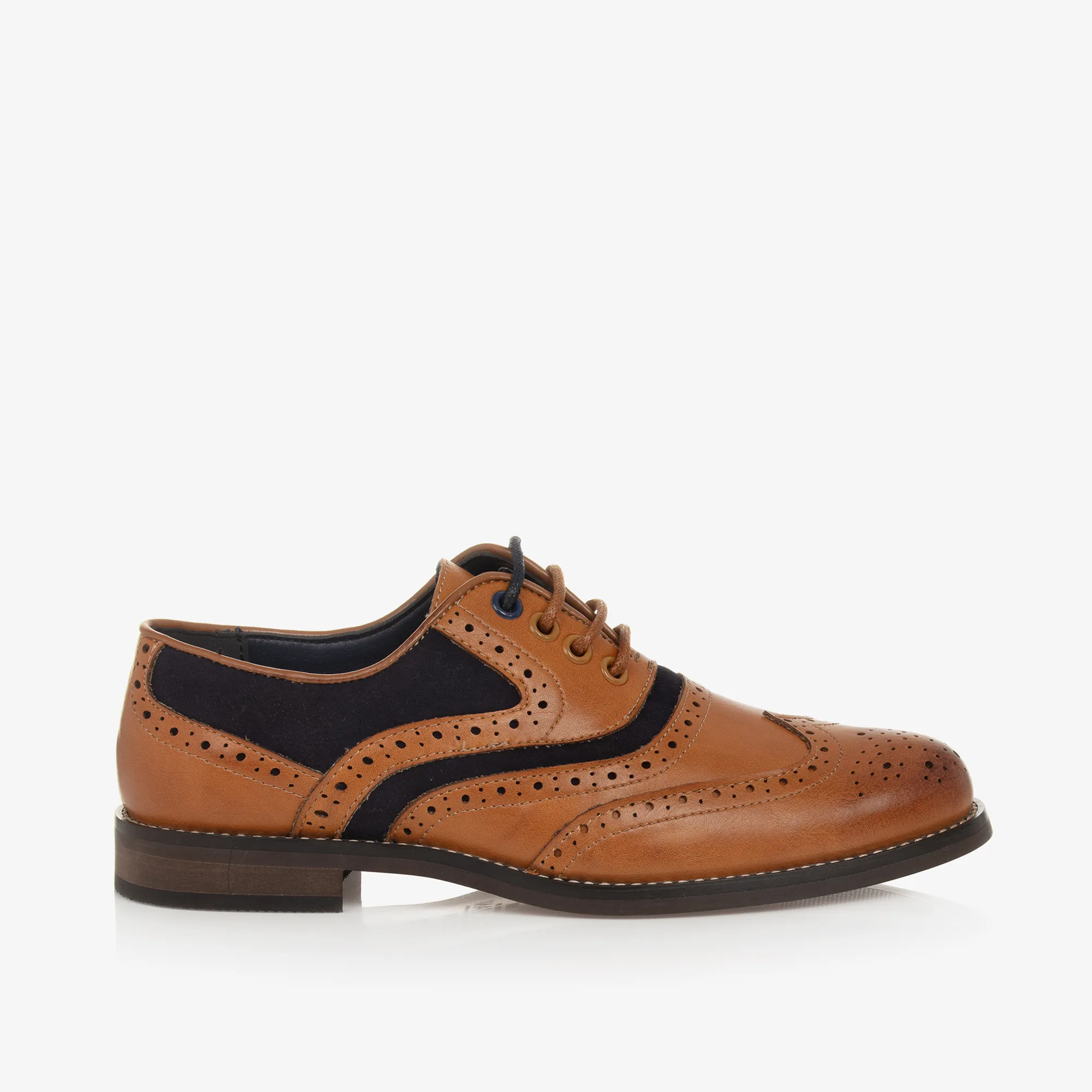 Boys Brown Lace-Up Brogues