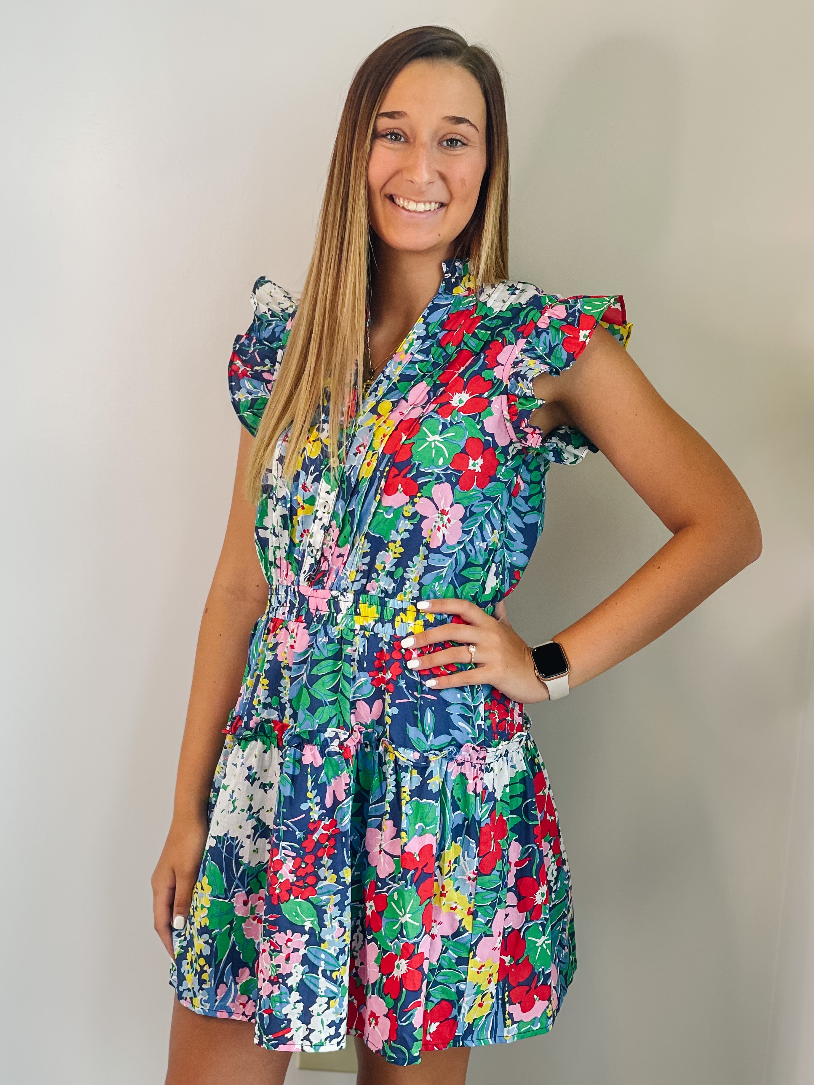 Bryla Blue Floral Dress